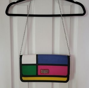 Aldo Colorful Shoulder Bag/Clutch convertible